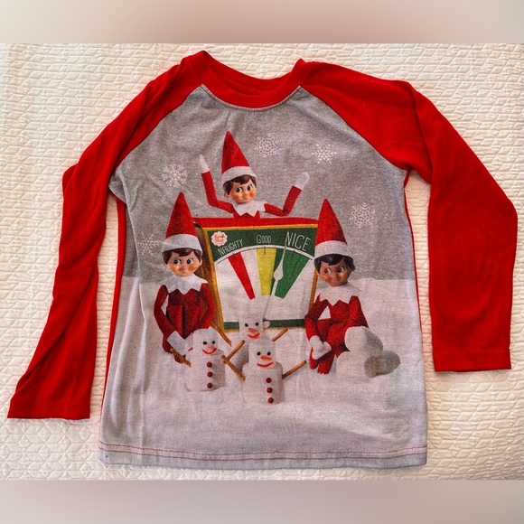 Boys The Elf On The Shelf Pajama Top - Picture 1 of 7